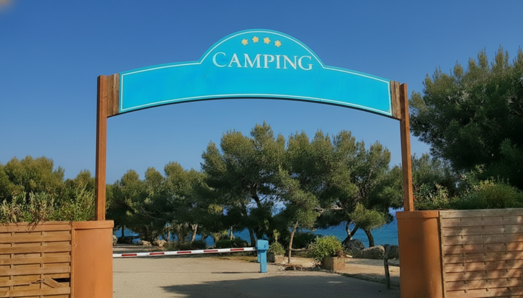 Entrée de camping